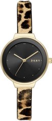 Часы наручные женские DKNY NY2848 кварцевые, леопардовый ремешок, США