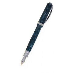 Ручка пір'яна Visconti 38130A22M Wall street FP celluloid blue 14K M