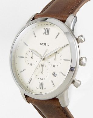 Часы наручные мужские FOSSIL FS5380 кварцевые, ремешок из кожи, США