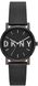 Часы наручные женские DKNY NY2683 кварцевые на черном кожаном ремешке, США 1