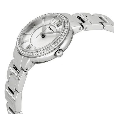 Годинники наручні жіночі FOSSIL ES3282 кварцові, на браслеті, сріблясті, США