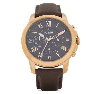 Часы наручные мужские FOSSIL FS5068 кварцевые, ремешок из кожи, США, УЦЕНКА