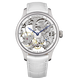 Часы наручные женские Aerowatch 57981 AA13 механические (скелетон) серебристо-белые 1