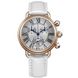Часы-хронограф наручные женские Aerowatch 82905 R113 с отображением даты, белый кожаный ремешок 1