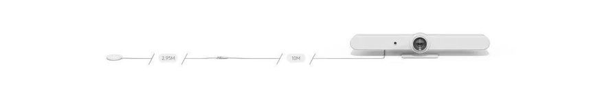 Подовжувальний кабель для модульних мікрофонів LOGITECH Rally Mic Pod Extension Cable - OFF-WHITE, 10 метрів