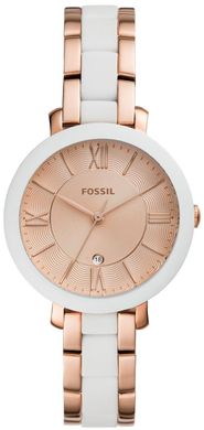 Часы наручные женские FOSSIL ES4588 кварцевые, на браслете, цвет розовое золото, США