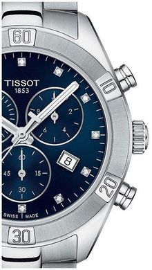 Часы наручные женские с хронографом и бриллиантами Tissot PR 100 SPORT CHIC CHRONOGRAPH T101.917.11.046.00