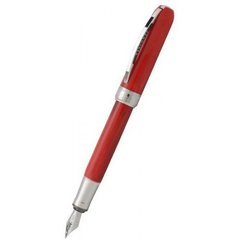 Ручка пір'яна Visconti 48290A10FP Rembrandt Red Steel FP
