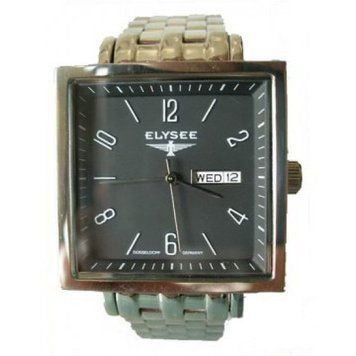 Часы наручные мужские Elysee 34411, Square Day Date