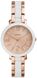 Часы наручные женские FOSSIL ES4588 кварцевые, на браслете, цвет розовое золото, США 1