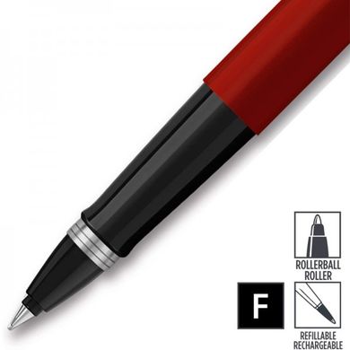 Ручка-роллер Parker JOTTER 17 Standart Red CT RB блистер 15 726 в корпусе из красного пластика