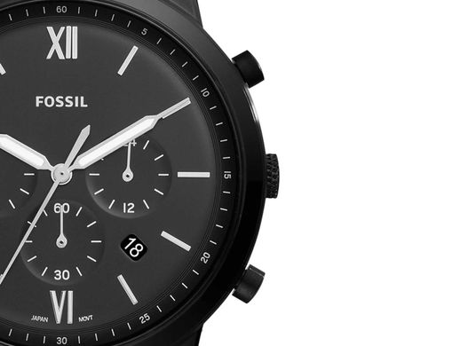 Часы наручные мужские FOSSIL FS5474 кварцевые, на браслете, черные, США