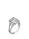 Серебряное кольцо с прямоугольным камнем 2
