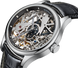 Часы наручные мужские Aerowatch 50981 AA12, механика с ручным заводом, скелетон, черный кожаный ремешок 3
