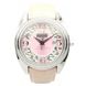 Часы наручные женские Korloff K19/372 кварцевые, с бриллиантами, розовый перламутр, бежевый ремешок из кожи 1