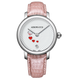Часы наручные женские Aerowatch 44938 AA20 кварцевые с сердцами, розовый кожаный ремешок 1