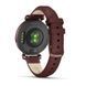 Смарт-годинник Garmin Lily 2 Classic, темна бронза, шкіряний ремінець кольору шовковиці