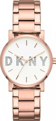 Годинники наручні жіночі DKNY NY2654 кварцові на браслеті, колір рожевого золота, США