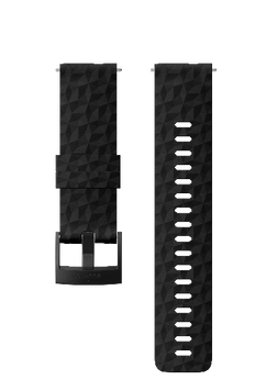 Силіконовий ремінець для смарт-годинника 24 EXP1 SILICONE STRAP BLACK/BLACK РАЗМЕР M ЧОРНИЙ