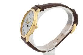 Часы наручные Claude Bernard 40004 37J AID кварцевые, кожаный ремешок цвета кофе, дата, день недели, фаза Луны