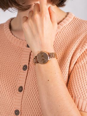 Часы наручные женские DKNY NY2839 кварцевые, на браслете, цвет розового золота, США