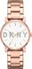 Часы наручные женские DKNY NY2654 кварцевые на браслете, цвет розового золота, США 1