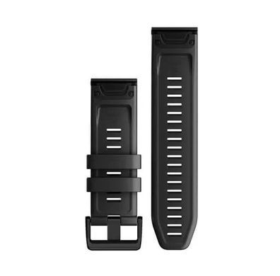 Ремінець Garmin QuickFit 26 для Fenix 5X/6X/7X, Tactix, Quatix, D2, Foretrex, Descent, чорний