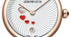 Часы наручные женские Aerowatch 44938 RO21 кварцевые с сердцами, на белом кожаном ремешке 2