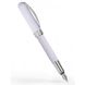 Ручка пір'яна Visconti 48255A10FP Rembrandt Marble White Steel FP 1