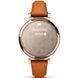 Смарт-годинник Garmin Lily 2 Classic кремово-золотистий, світло-коричневий шкіряний ремінець