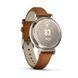 Смарт-годинник Garmin Lily 2 Classic кремово-золотистий, світло-коричневий шкіряний ремінець