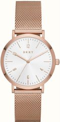 Часы наручные женские DKNY NY2743 кварцевые, "миланский" браслет цвета розового золота, США УЦЕНКА