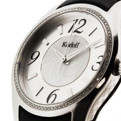 Часы наручные женские Korloff CQK38/2K9, автоподзавод, с бриллиантами, ремешок из кожи теленка