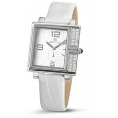 Наручные часы 1670-2-1064 white, ss-cz, white leather (Seculus)