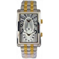Часы наручные мужские Continental 5007-147 кварцевые, с функцией второго часового пояса, двухцветный браслет