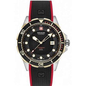 Часы наручные мужские Swiss Military-Hanowa 06-4315.55.007 кварцевые, каучуковый ремешок, Швейцария