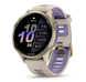 Смарт-годинник Garmin Forerunner 970 із золотистим титановим безелем, сірим корпусом і ремінцем кольору французький сірий/індиго