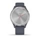 Смарт-годинник Garmin Vivomove 3S зі сталевим безелем сріблястого кольору, корпусом та ремінцем "синій граніт" 2