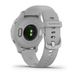 Смарт-годинник Garmin Venu 2S світло-сірий зі сріблястим безелем та силіконовим ремінцем 15