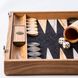 BFF1 Manopoulos Handmade inlaid Backgammon Natural Cork Large with side racks 4