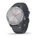 Смарт-годинник Garmin Vivomove 3S зі сталевим безелем сріблястого кольору, корпусом та ремінцем "синій граніт" 1