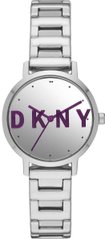 Часы наручные женские DKNY NY2838 кварцевые, на браслете, серебристые, США