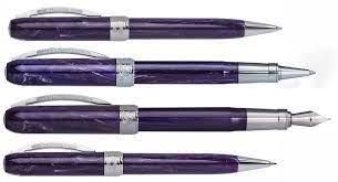 Ручка пір'яна Visconti 48243A10FP Rembrandt Purple Steel FP