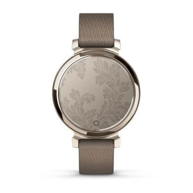 Смарт-годинник Garmin Lily 2 Classic кремово-золотистий, ремінець з нейлону кавового кольору