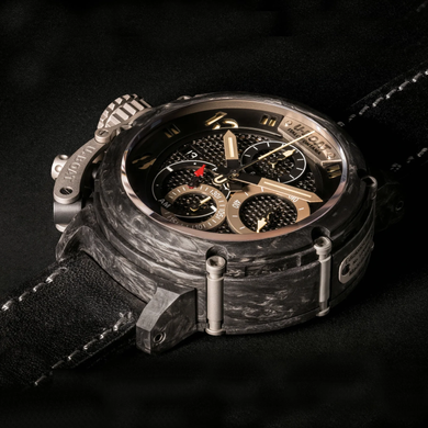 Годинник наручний чоловічий U-BOAT 8057 CHIMERA 46MM CARBONIO NET S/N:0207