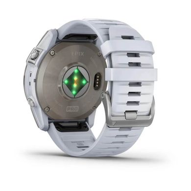 Смарт-годинник Garmin Epix Pro (Gen 2) - Sapphire Edition 51 mm - титан з ремінцем кольору молочного кварцу