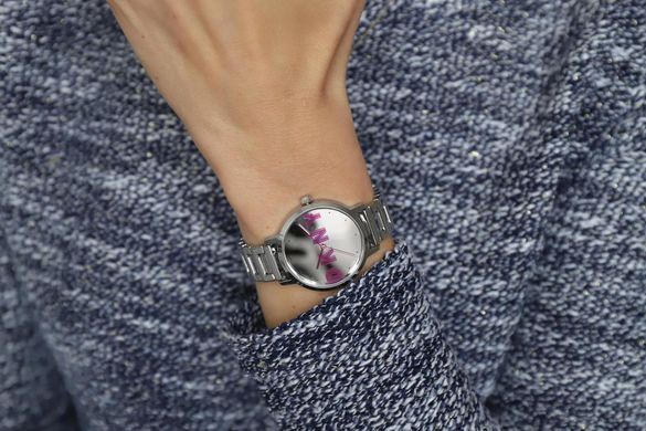 Часы наручные женские DKNY NY2838 кварцевые, на браслете, серебристые, США