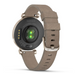 Смарт-годинник Garmin Lily 2 Classic кремово-золотистий, ремінець з нейлону кавового кольору