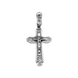 Крестик серебряный религиозный с чернением 1