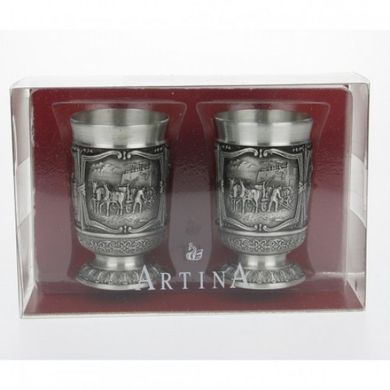 Набор из 2-х рюмок 10418 Artina 2 Shot Glasses „Gambrinus“ 6 cm